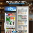 thumbnail image 4 of Ecojoy Commercial Beverage Refrigerator 14.8 Cu Ft, Commercial Display Fridge with Glass Door & Front LED Light for Stores, Restaurant, Office, 4 of 8