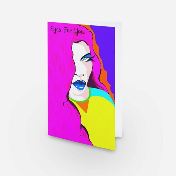 Helena Inc Valentine's Day Card Eyes for You Poetry & Artwork by Chuck