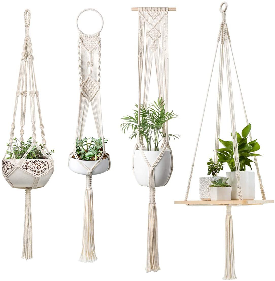 Macrame Decorative plant Hanger for 4 pots