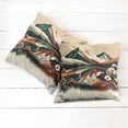 thumbnail image 6 of Ambesonne Lake Throw Pillow Cover 2 Pack, Peaceful Meadow Scene Woods, 20", Hunter Green Pale Redwood, 6 of 7