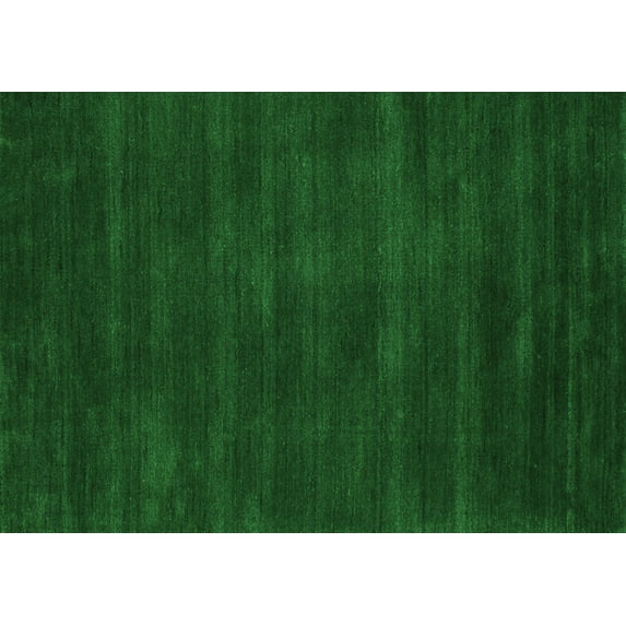 Ahgly Company Indoor Rectangle Abstract Green Contemporary Area Rugs, 8' x 12'