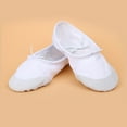 thumbnail image 5 of AnuirheiH Girls Dancing Shoes Ballet Elastic Band Dance Shoes Canvas Gymnastics Flats Split Sole Shoes, 5 of 8