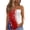White A, variant on Women’s 250th Anniversary Tube Top Off Shoulder Sleeveless Patriotic Print Lightweight Polyester Casual Beach Party