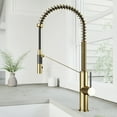 thumbnail image 3 of VIGO Livingston Single Handle Pull-Down Sprayer Kitchen Faucet in Matte Brushed Gold, 3 of 11
