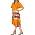 thumbnail image 2 of HAPPY BAY Women's Relaxed Pullover House Wear Dresses 1X-2X Nutmeg_AC1072, 2 of 4