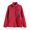Red, variant on Lovskoo Sherpa Jackets for Women 2023 Plus Size Long Sleeve Zip Up Ladies Fall-Winter Loose Windproof Pocket Stand Collar Warm Coat Black