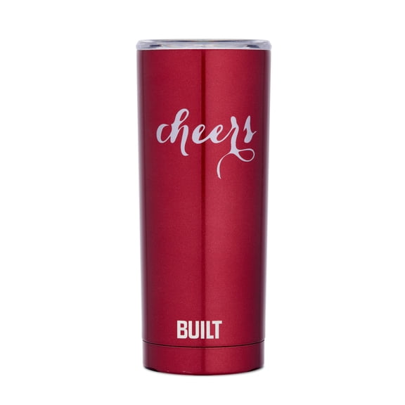 Built 20 Ounce Vacuum Insulated Tumbler-Red Cheers Sheen Finish