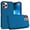 Teal/Pink, variant on For Apple iPhone 14 Pro 6.1 inch Slim Dual layer Shockproof Protective Defender Armor Hybrid Case Cover Black/Black