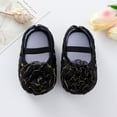 thumbnail image 2 of Uuszgmr Shoes For Infant Girls Shoes Little Child Sole Princess Toddler Flowers Shoes Soft Cute Baby Shoes Black.Size:3-6 Months, 2 of 5