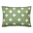 thumbnail image 2 of Creative Products Green and White Modern Crosses 14x20 Indoor / Outdoor Pillow, 2 of 3