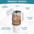 thumbnail image 4 of 40 Oz Car Handle Water Bottle Water Cup Water Bottle Water Jug Coffee Cup Travel Water Bottle Good Friend Cat, 4 of 8