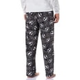 thumbnail image 4 of Disney Pajamas The Nightmare Before Christmas Jack Skellington Bats and Webs Pajama Pants for Men – Cozy Plush Fleece Lounge Pants, 4 of 6