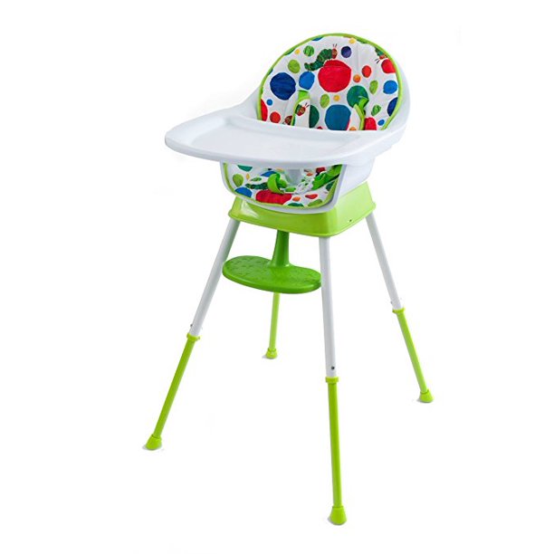 Creative Baby The World Of Eric Carle Very Hungry Caterpillar 3 In 1 Convertible High Chair Playful Dots Walmart Com Walmart Com