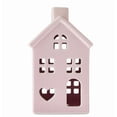 thumbnail image 5 of Romantic Valentine’s Day Ceramic House Tabletop Decor with Heart & Window Cutouts, Glossy Finish for Festive Displays, Perfect for Mantels & Celebrations, 5 of 5