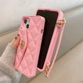 thumbnail image 4 of For iPhone Xs Max Wallet Case ,Crossbody Phone Case with Lanyard Strap Cute Purse Case Flip Credit Card Holder Soft Silicone Girls Lady Handbag Case for iPhone Xs Max Pink, 4 of 15