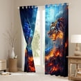 thumbnail image 3 of Castle Fairy Tiger Dragon Black Out Curtains,Gothic Curtains Pack of 2 (42x63 Each), 3 of 6
