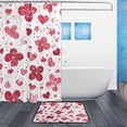thumbnail image 2 of BZSMCE Shower Curtain and Bath Accessory Set,Poppy Symphony Pattern, 2 of 7