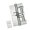 Color steel silver, variant on Heavy Duty Stainless Steel Auto Closing Hinge with Adjustable Tension & Smooth Quiet Operation for Furniture Door