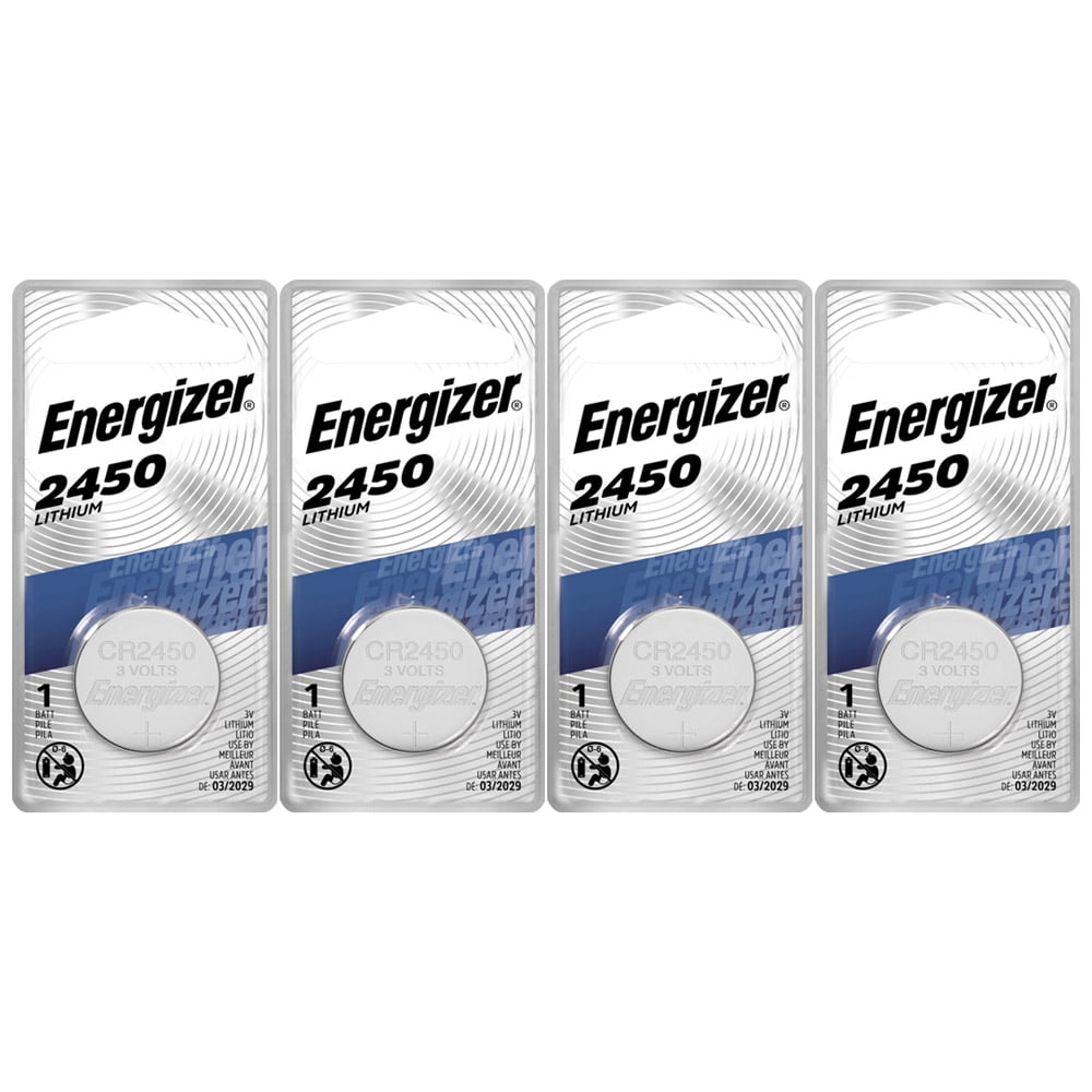Energizer 2 Pack CR2450 ECR2450 CR 2450 3V Lithium Coin Cell Button Battery  