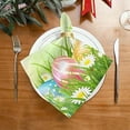 thumbnail image 2 of Dreamtimes Easter Eggs Cloth Napkins Set of 1, Oversized Washable Reusable Polyester Dinner Table Napkins for Family, Restaurant, Party Decor, 20 x 20 Inch, 2 of 7
