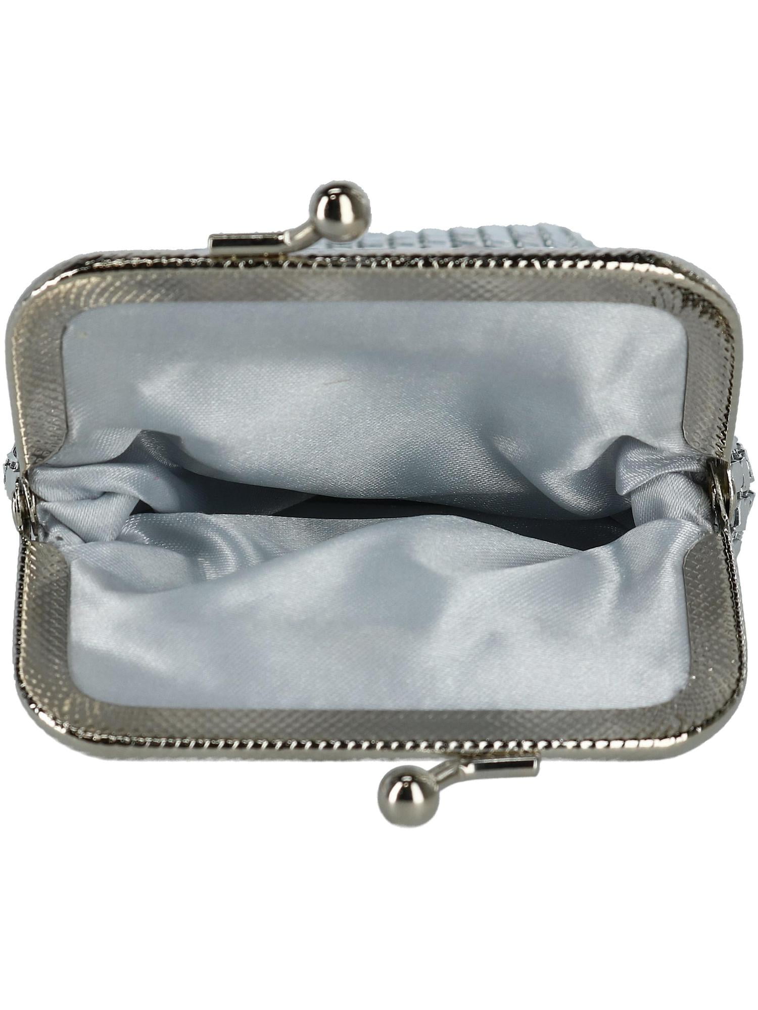 mesh cigarette case CTM Women's Mesh Cigarette Case with Lighter Pocket and Kiss Lock Closure