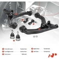 thumbnail image 2 of A-Premium Front Suspension Kit Control Arm Ball Joint Tie Rod End Compatible with Jeep Liberty 2002 2003 2004, 6-PC Set, Replace# 52088637AD, 52088637AE, 2 of 9