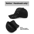 thumbnail image 2 of 2 Pcs Adjustable Breathable Rhinestone Baseball Cap for Women Men Sequins Casual Sports Cap, 2 of 7