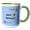 Green/White, variant on 3drose, Text of Happy Birthday Turning 2 - Pastry Theme, 15oz Mug