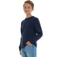 thumbnail image 5 of Sezzit Boys 100% Cotton Crewneck Sweater Soft Knit Pullover for Fall and Winter Long Sleeve Warm Knit - Navy - Size 5/6, 5 of 7