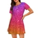 thumbnail image 1 of Balery Holiday Shiny Camisón de manga corta con cuello redondo para mujer, cómodo y elegante., 1 of 6