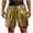 Gold, variant on Mens Shorts Athletic Summer Solid Color Performance Fashion Party Straight Shorts Everyday, Hiking, Cycling Shorts for Men