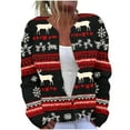 thumbnail image 2 of Cutuoiiu Fall Coats for Women Christmas Printed Cardigan Long Sleeve Pullover Button Casual Jacket Gifts for Women, 2 of 5