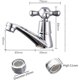 thumbnail image 3 of Grifo de agua fría individual, grifo de agua fría individual, grifo de agua de lavabo cromado, para el baño, el inodoro, el lavabo, la cocina, con filtro, 3 of 5