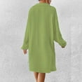 thumbnail image 4 of Aloohaidyvio Beach Cover Up Clearance，Womens Bathing Suit Cover Ups Bikini Swimsuit Coverup Drawstring Beach Dress Shirt, 4 of 6
