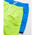 thumbnail image 3 of Quad Seven Boys' Swim Trunks - 2 Pack Basic Solid Quick Dry Board Shorts Bathing Suit (8-18), 3 of 7