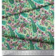 thumbnail image 2 of Soimoi Rayon Fabric Leaves Artistic Decor Fabric Printed Yard 42 Inch Wide, 2 of 3