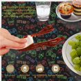 thumbnail image 6 of Game Controller Black Pattern Round Tablecloth 70"x70", Wrinkle Resistant Wipeable Table Cover for Kitchen Dining Room Picnic Patio and Party, 6 of 6
