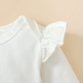 thumbnail image 6 of NZRVAWS 12 Months Baby Girls Outfits Set 18 Months Girls Long Sleeve Top Pants with Headband 3PCS Girls Fall Winter Clothes White, 6 of 10