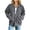02-Gray, variant on Womens Solid Color Zip Up Jacket Collared Long Sleeve Loose Corduroy Coat Fall Winter Tops with Pockets