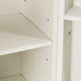 thumbnail image 6 of Uforic Kitchen Storage Buffet Cabinet for 10-gal Trash Bin, Tilt Out Trash Cabinet with Drawers & Shelves, White, 6 of 8