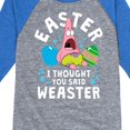thumbnail image 3 of SpongeBob Squarepants - Easter Weaster - Toddler And Youth Raglan Graphic T-Shirt, 3 of 5