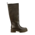 thumbnail image 2 of Sam Edelman Larina Alpine Green Leather Chunky Lug Sole Knee High Riding Boots (Alpine Green, 7.5), 2 of 4