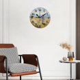 thumbnail image 2 of 12 Inch Wall Clock Battery Operated Silent Clock Decorative for Office, Kitchen, Outdoor, Living Room，Flower Women Field Graceful Design, 2 of 4