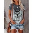thumbnail image 3 of Camiseta con estampado de corazón para mujer, ropa de gran tamaño, camisetas de cuello redondo, blusa de diseño Original, 2024, 3 of 5