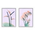 thumbnail image 3 of Stupell Industries Neon Reeds Purple Green Flower Design Photography Gray Framed Art Print Wall Art Set of 2, 11x14, by Albert Koetsier, 3 of 5