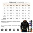 thumbnail image 3 of Men’s Hoodie Half-Zip Pullover With Multiple Zippered Pockets Adjustable Drawstring Hood and Utility Arm Pocket Sweatshirt,Size S-3XL, 3 of 5
