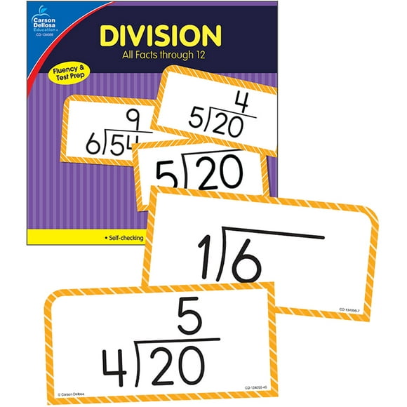 CARSON DELLOSA EDUCATION DIVISION FACTS THRU 12 Cartes FLASH 134056