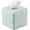 Light Green, variant on Ceramic Cube Tissue Box Cover with Rose , Elegant Rose Floral Square Decorative Tissue Box Holder for Bathroom, Bedroom, Office Desk, Kitchen Counter