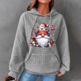 thumbnail image 2 of Hilzaten Womens Sweatshirt Long Sleeve Pullover Graphic Kangaroo Pocket Hooded Drop Shoulder Sweatshirt for Women, 2 of 7
