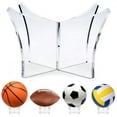 thumbnail image 3 of Acrylic Basketball Display Stand - Clear Football and Soccer Ball Holder for Display Case - Non-slip Design, 3 of 4